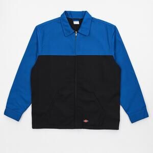 Vintage Dickies Jacket Mens M Blue Black Eisenhower Quilted Bomber Workwear 90s
